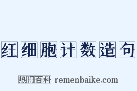 红细胞计数造句是什么意思的图片